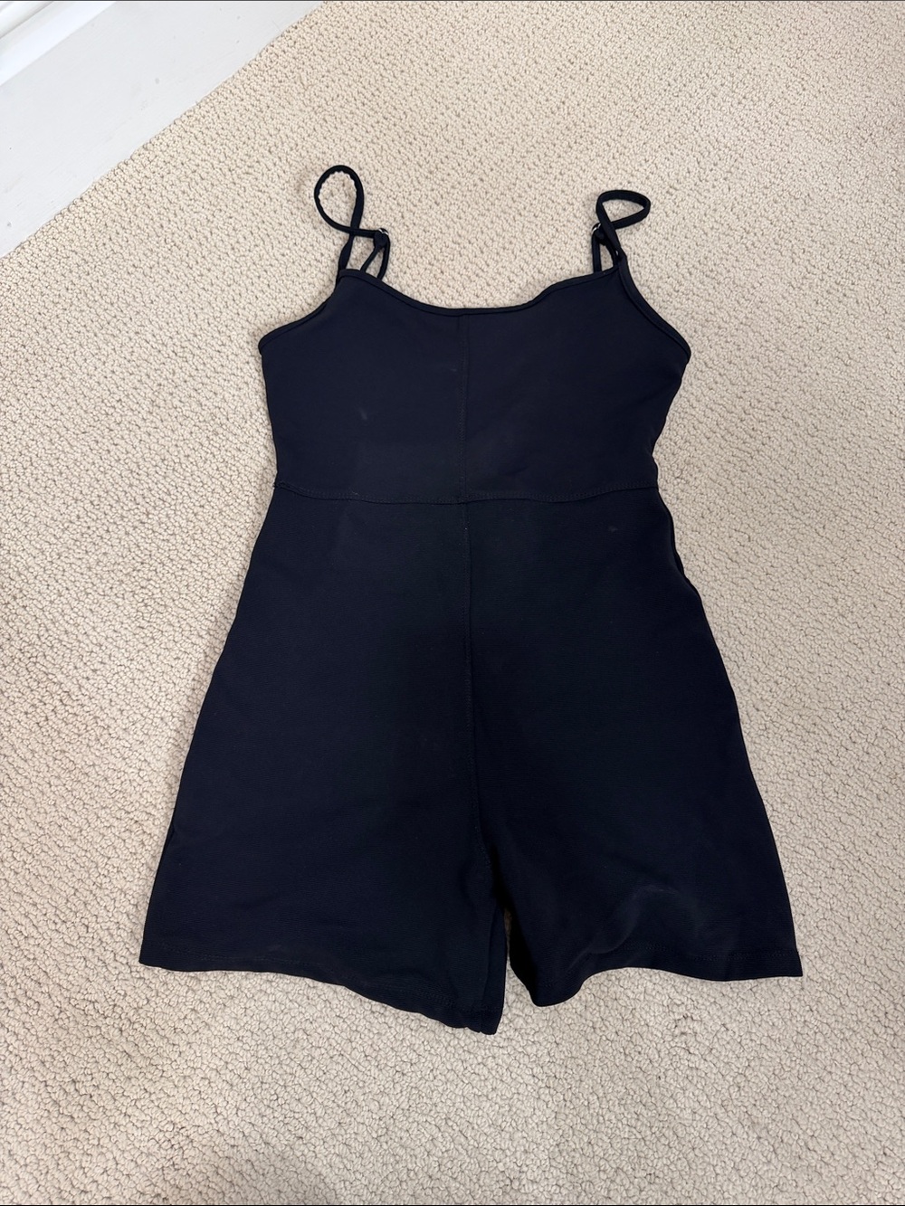 White Fox Boutique Black Athletic Romper Shorts